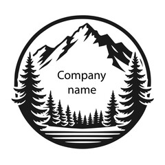 Clean black and white vector silhouette of santa on white background