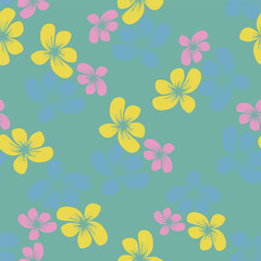 Vintage floral pattern. Cute flowers for design fabric, paper, wallpaper.