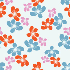 Vintage floral pattern. Cute flowers for design fabric, paper, wallpaper.