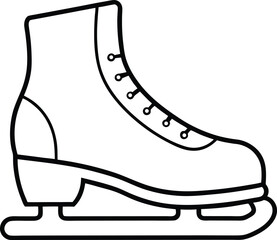 Modern Ice Skates Icon Vector Illustration for Branding
