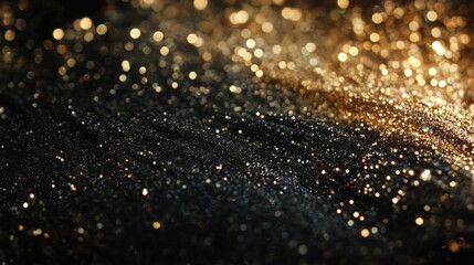 light glowing abstract soft and sparkle bokeh is floating randomly, shiny glitter background with glowing bokeh,  A mesmerizing and light effect bokeh effect showcases a blurred background.