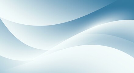 Obraz premium Abstract wave design in soothing blue tones, perfect for modern backgrounds and digital projects.