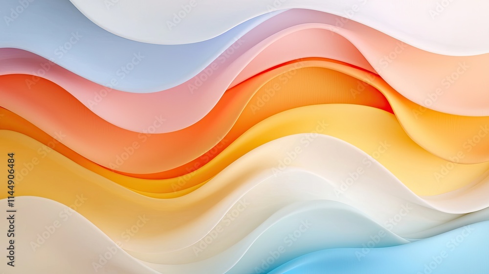 Poster abstract colorful wavy background design for creative use