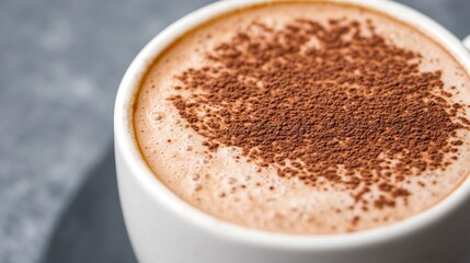 Obraz premium Savoring mocha mousse and golden latte smoothies at a cozy indulging in superfood delights