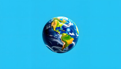 Naklejka premium Earth as a glass ball, pop art, with white tones