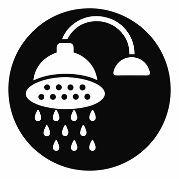 recommend clip art: Showerhead icon design, shower silhouette vector illustration, shower bathroom icon