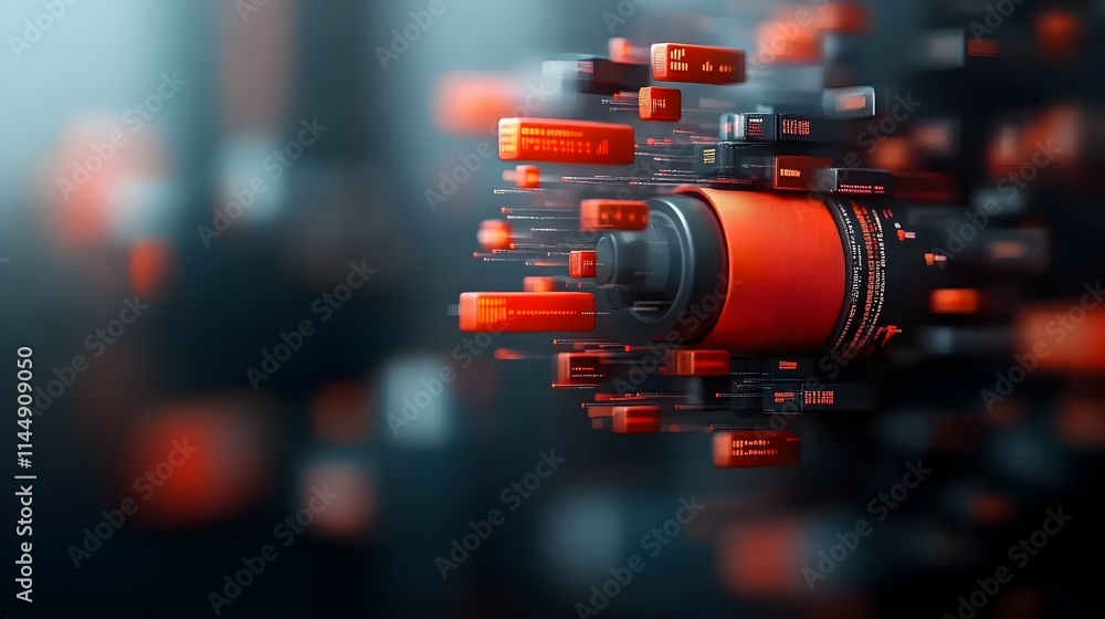 Poster a vibrant neon infused visualization depicting the frequency distribution of financial transactions 