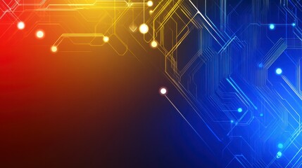 Abstract Circuitry Design: A Futuristic Tech Visualization