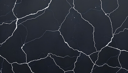 Black Marble with White Veins Texture Background

