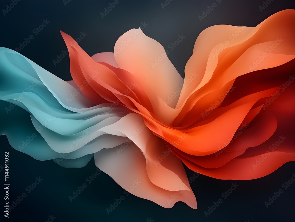 Poster mesmerizing prismatic diffraction dance of light and shadow in sleek experimental abstract animation