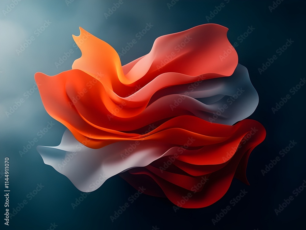Poster mesmerizing abstract animation exploring the dynamic interplay of a wave packet and a crystalline ob