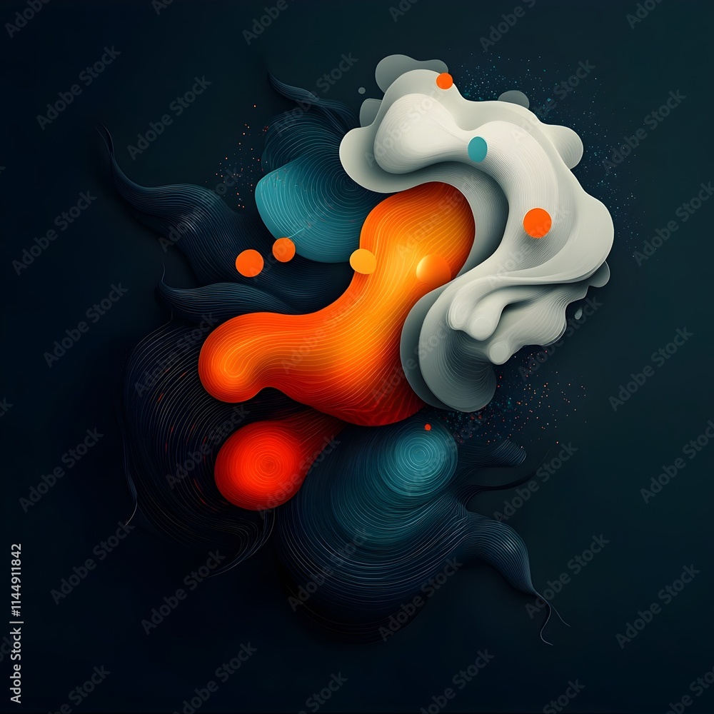 Poster cyclical weather data visualization in vibrant glitch art landscape a digital depicting the cyclical