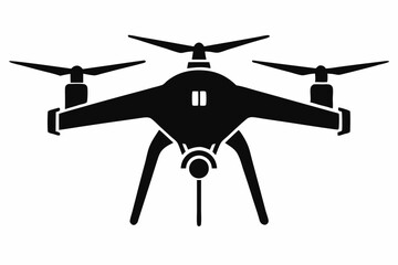drone line art silhouette vector illustration