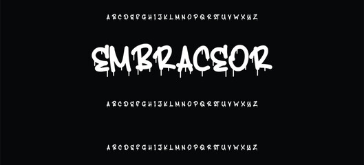 Modern graffiti font effect with highlight and shadow, youth style lettering font