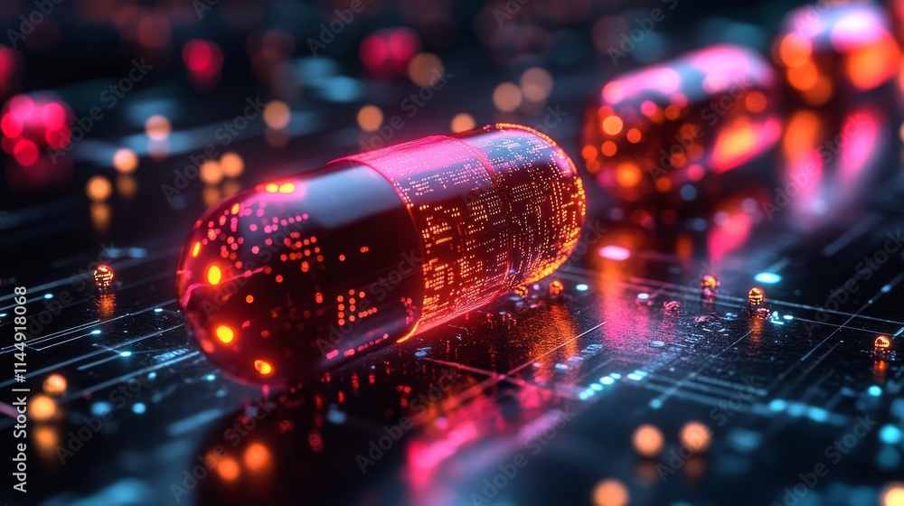 Aufkleber highlighting the role of artificial intelligence in developing predictive models for drug discovery