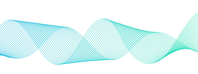 Modern abstract glowing wave with Dynamic flowing wave lines design element.  Colorful wave line transparent background modern stream wave background. Dynamic wave lines background.