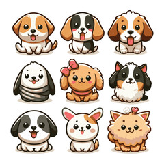 a cartoon dog with a toy that says toy.