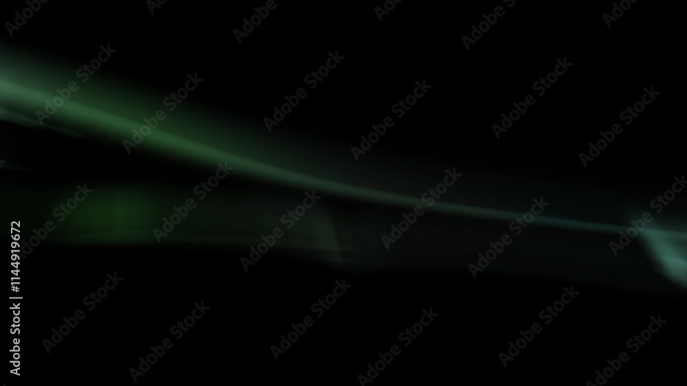 Canvas Prints glowing aurora loop green