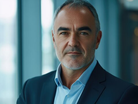 Businessman with beard and mustache