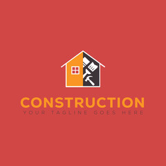 Building maintenance service construction Repair logo