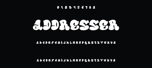 Modern graffiti font effect with highlight and shadow, youth style lettering font