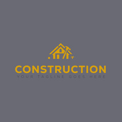 Building maintenance service construction Repair logo