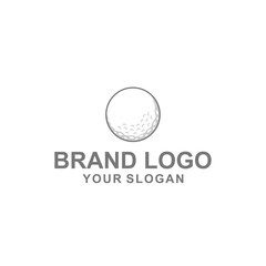 golf ball logo vector illustration