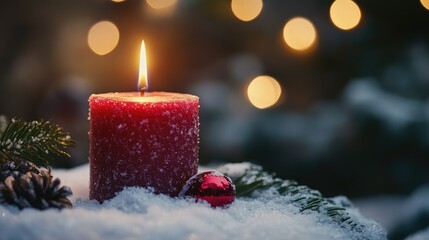 Candlelit Christmas Decoration