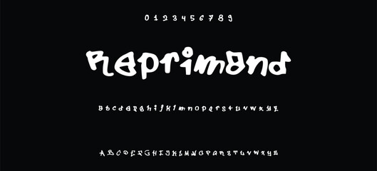 Modern graffiti font effect with highlight and shadow, youth style lettering font