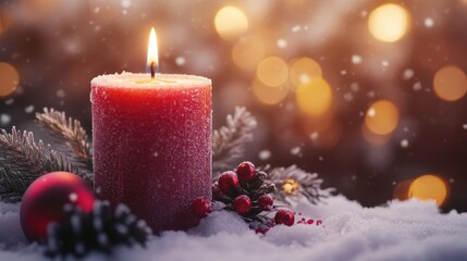 Candle on Christmas Eve