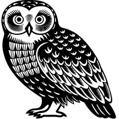 owl on a white background vector design 