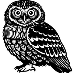 owl on a white background vector design 