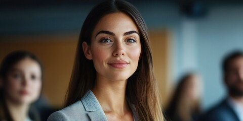 Fototapeta premium Businesswoman at a conference