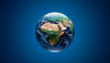 Fototapeta premium Earth as a glass ball, with white tones