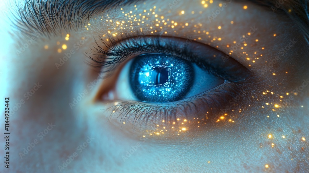 Poster ai analyzes eye movement patterns using advanced technology in stunning 4k resolution