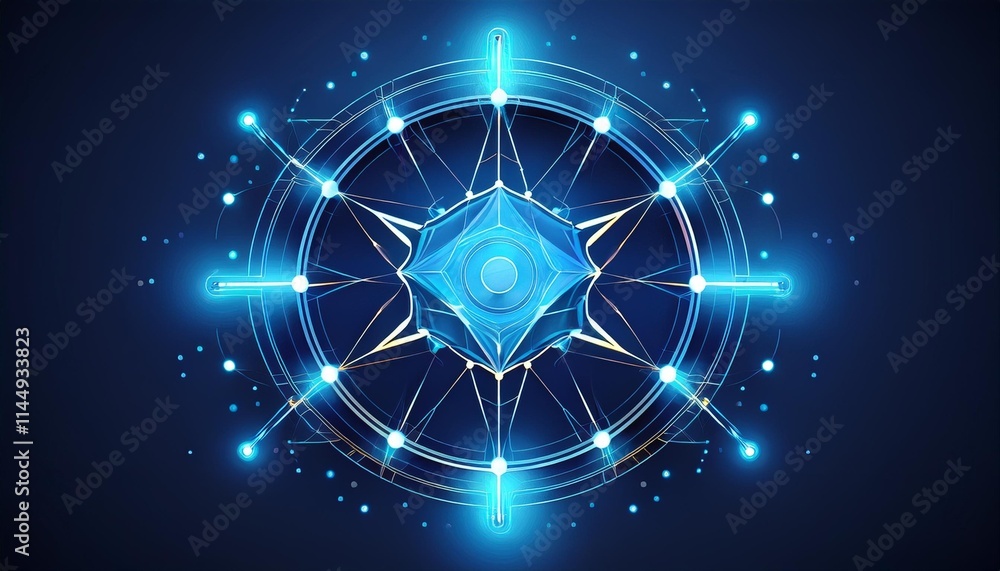 Canvas Prints abstract background with stars