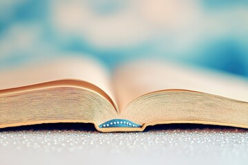braille book for children with visual impairments positioned on white surface