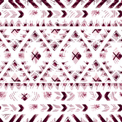Geometrical ethnic seamless pattern
