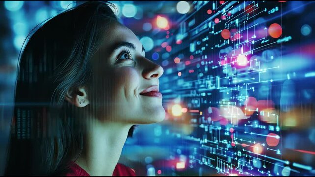 Modern Abstract Background, that is bright and optimistic future for Digital, Network, Connection, Communication, Technology, Future, Aspiration, Business, Transportation