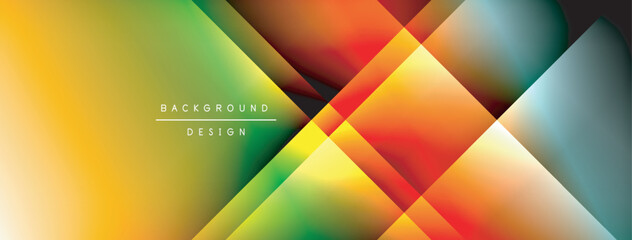 Colorful gradient with lines made of shadow and light. Creative background