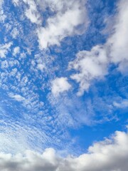 blue sky with clouds. Beautiful clouds in the blue sky