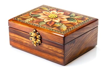 Keepsake box isolated on white background 