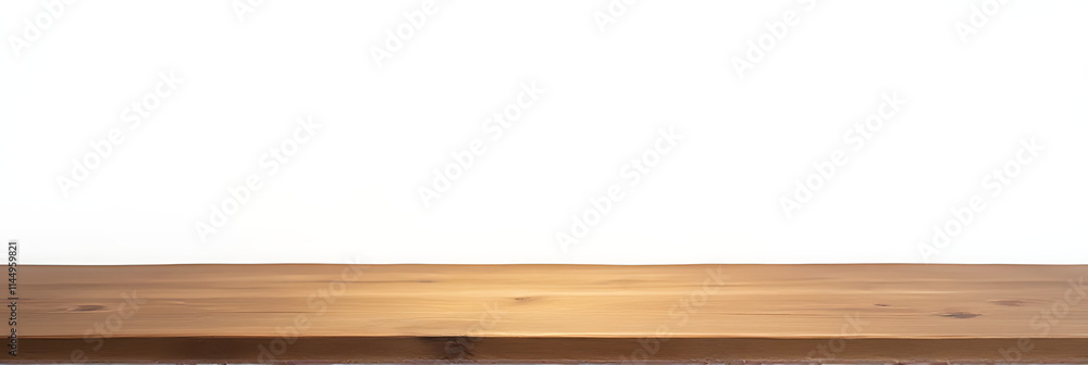 Poster the beautiful texture of the wooden table top is showcased against a clean white background for prod