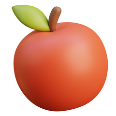 3D Apple Illustration