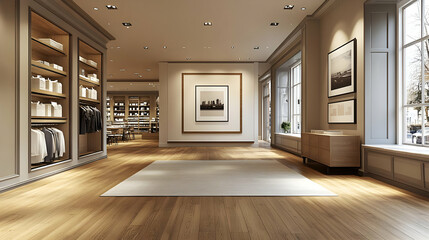 Brand Manager Integrates Traffic Patterns into Store Branding with Floor Plans and Data Charts in the Netherlands