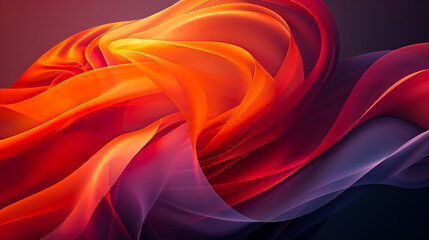 Fototapeta premium An abstract background with smooth, wavy patterns and vivid colors creating a dynamic, energetic design.