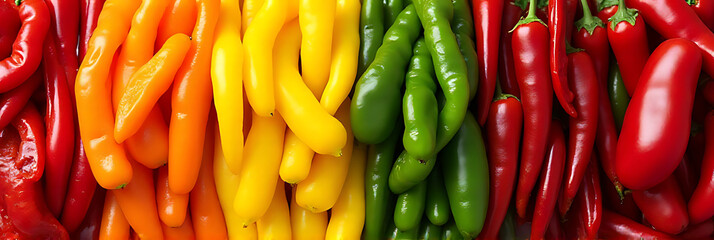 Peppers come in various colors when sliced, including sweet peppers, bell peppers, and chillies, which add visual interest to dishes._00001_