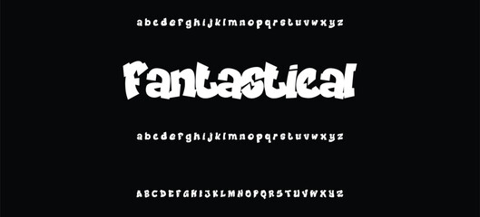 Cool street art font dynamic graffiti font for modern bold marker logo, spirited expressive headline, youth urban vibe. Art typographic design. Vector typeset