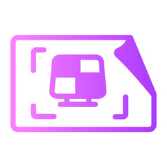 Blueprint gradient icon