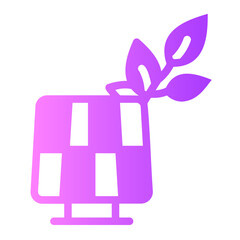 Fototapeta premium Green Energy gradient icon